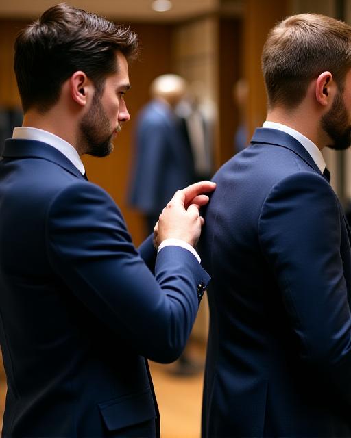 A private shopping experience with tailored garments